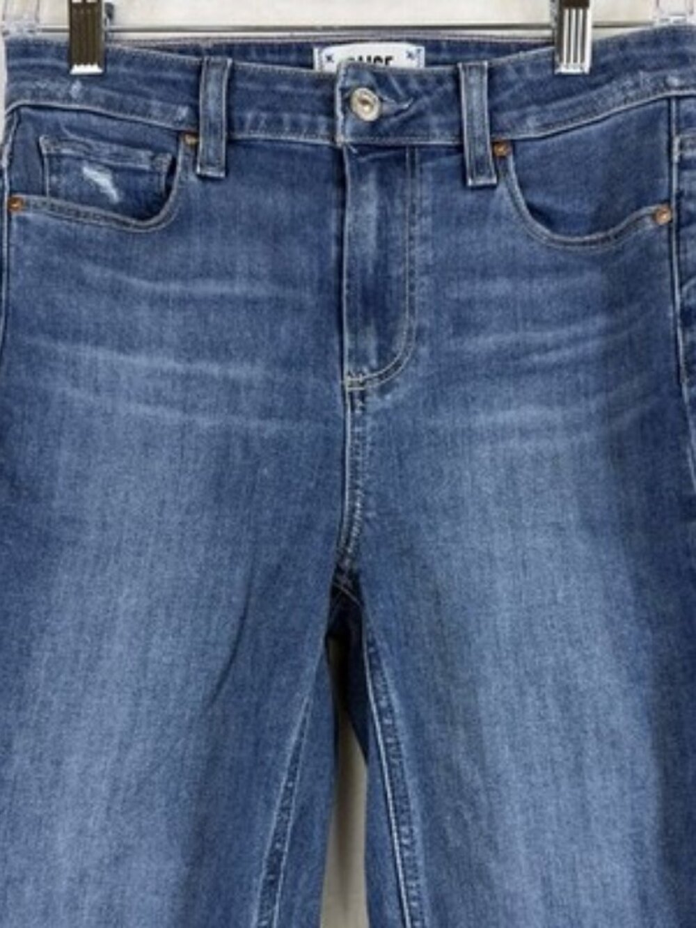 Paige Claudine Jeans 26 Raw Hem Blue Womens Denim